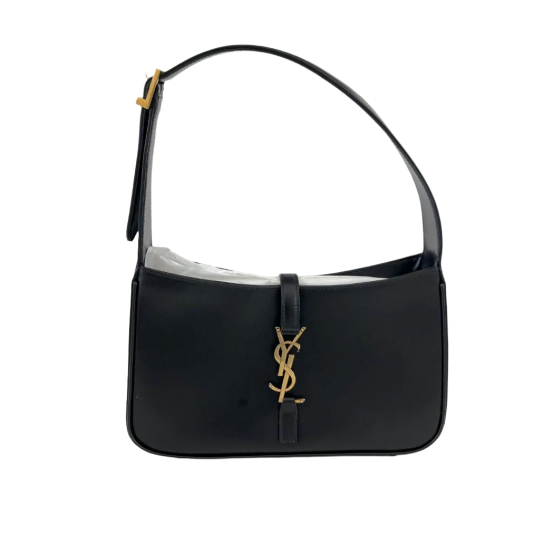 Saint Laurent Le 5 À 7 hobo black leather bag
