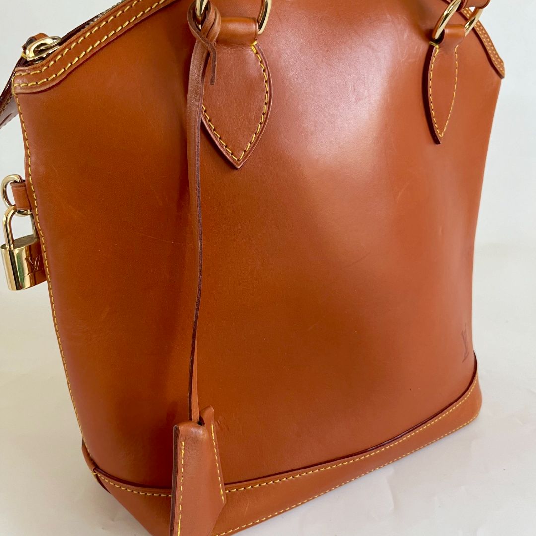 Louis Vuitton Lockit Bag Caramel Nomade Leather For Sale at