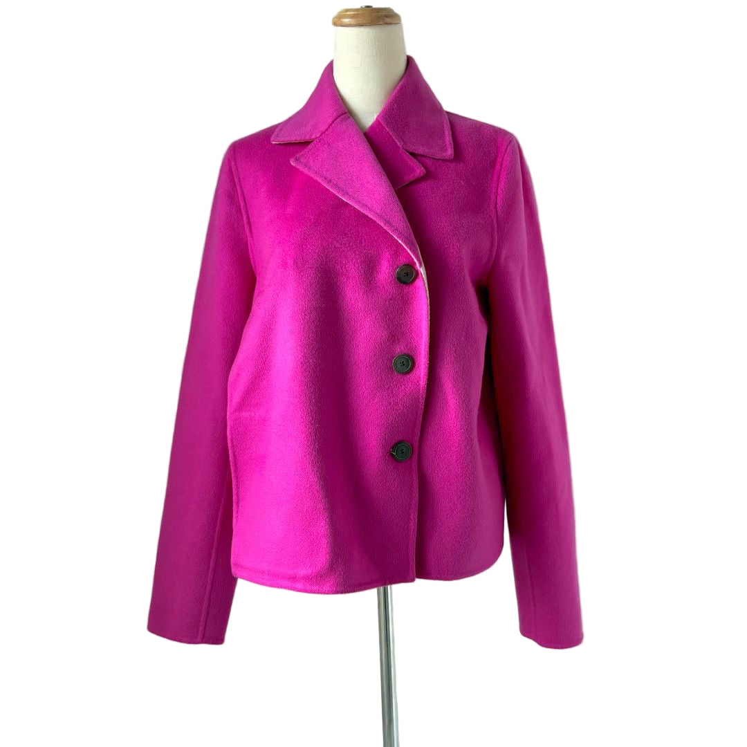 Christian Dior pink short cashmere coat