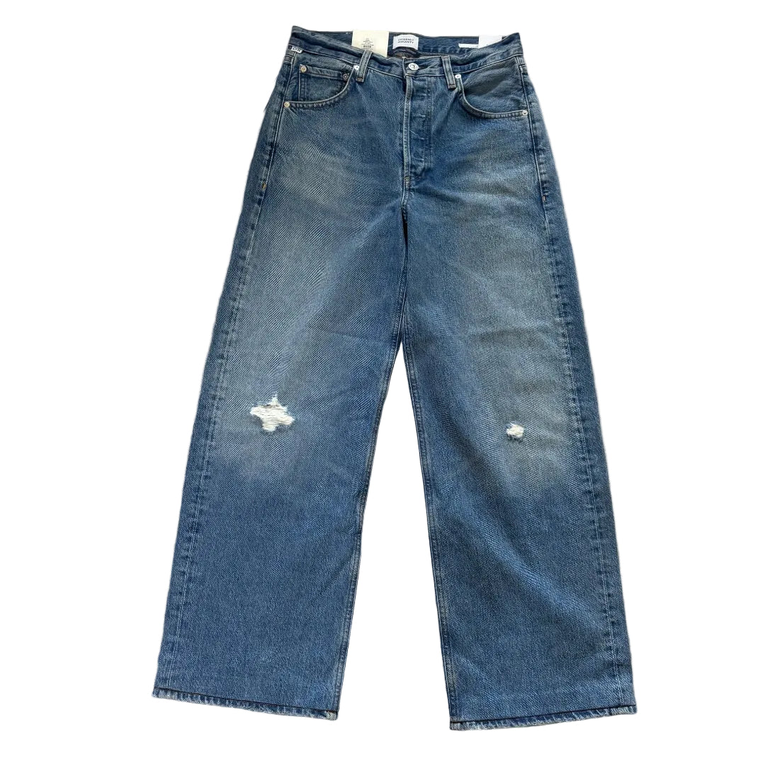 Citizen of Humanity Ayla Baggy High-Waist Distressed Jeans Size 26 Blue