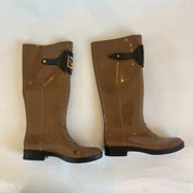 Fendi Brown Rubber Boots, 36