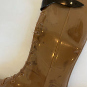 Fendi Brown Rubber Boots, 36