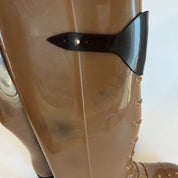 Fendi Brown Rubber Boots, 36