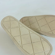 Bottega Veneta White Rubber Quilted Slides, 40