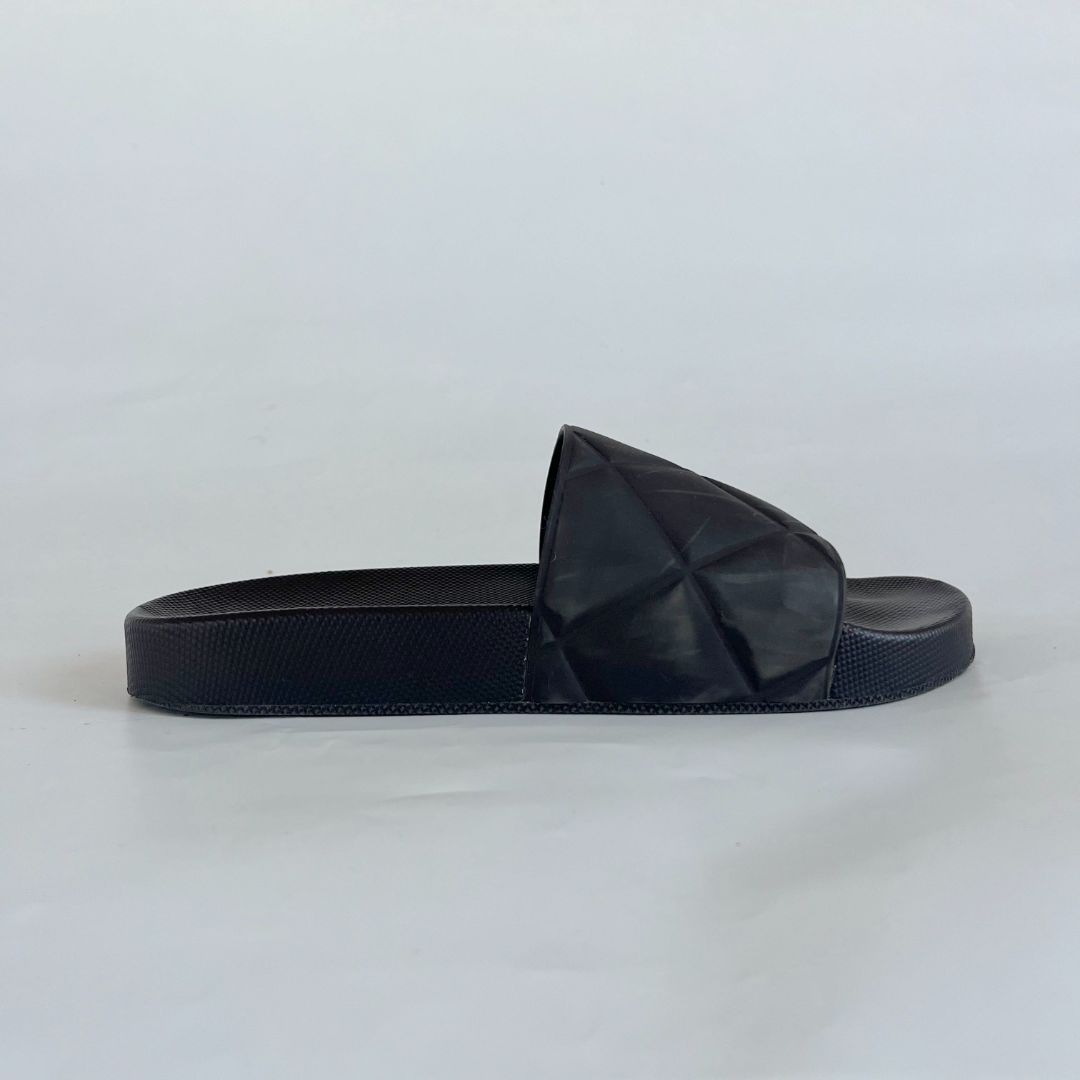Bottega Veneta Chocolate Brown Rubber Quilted Slides