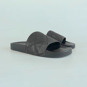 Bottega Veneta Chocolate Brown Rubber Quilted Slides