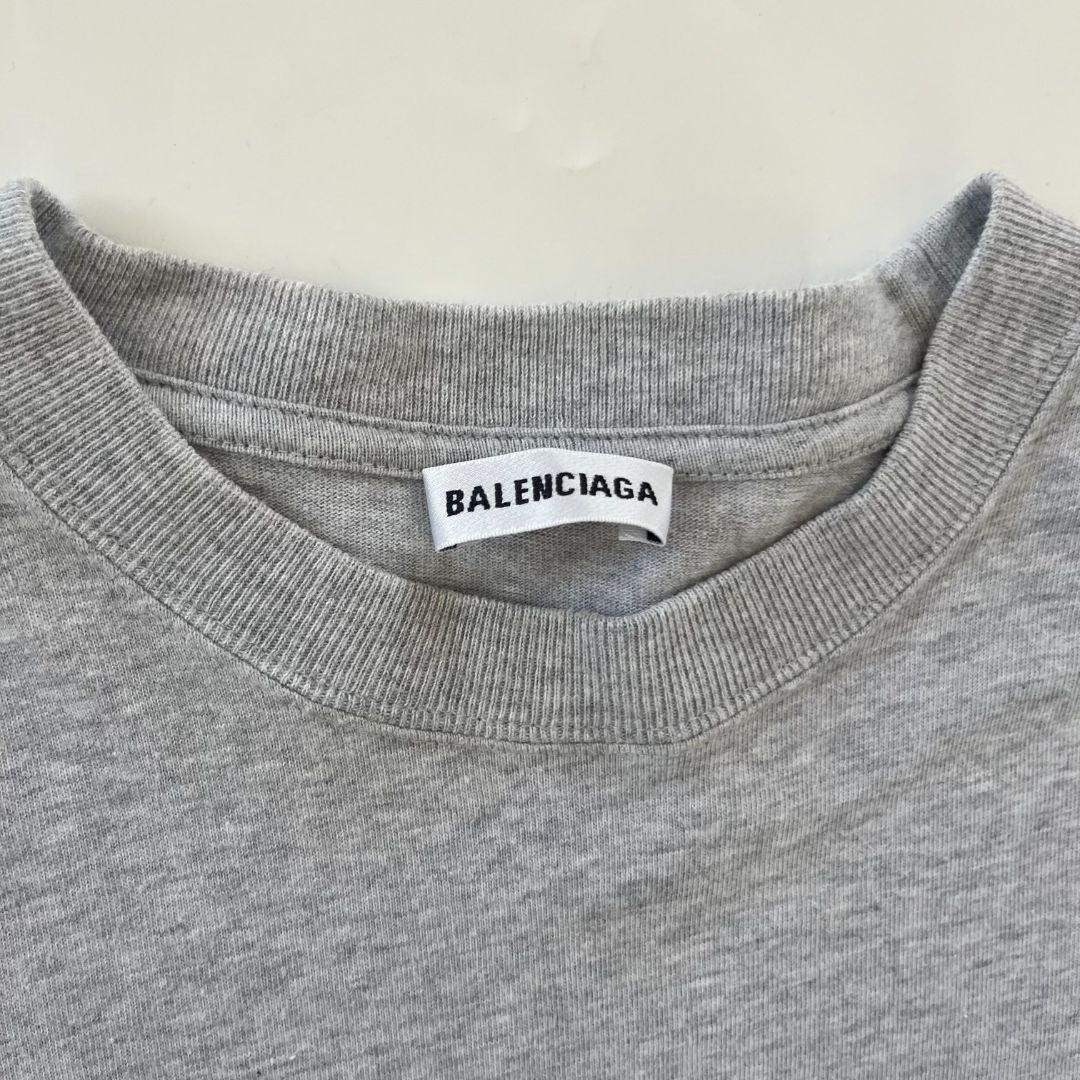 Balenciaga grey t shirt with print