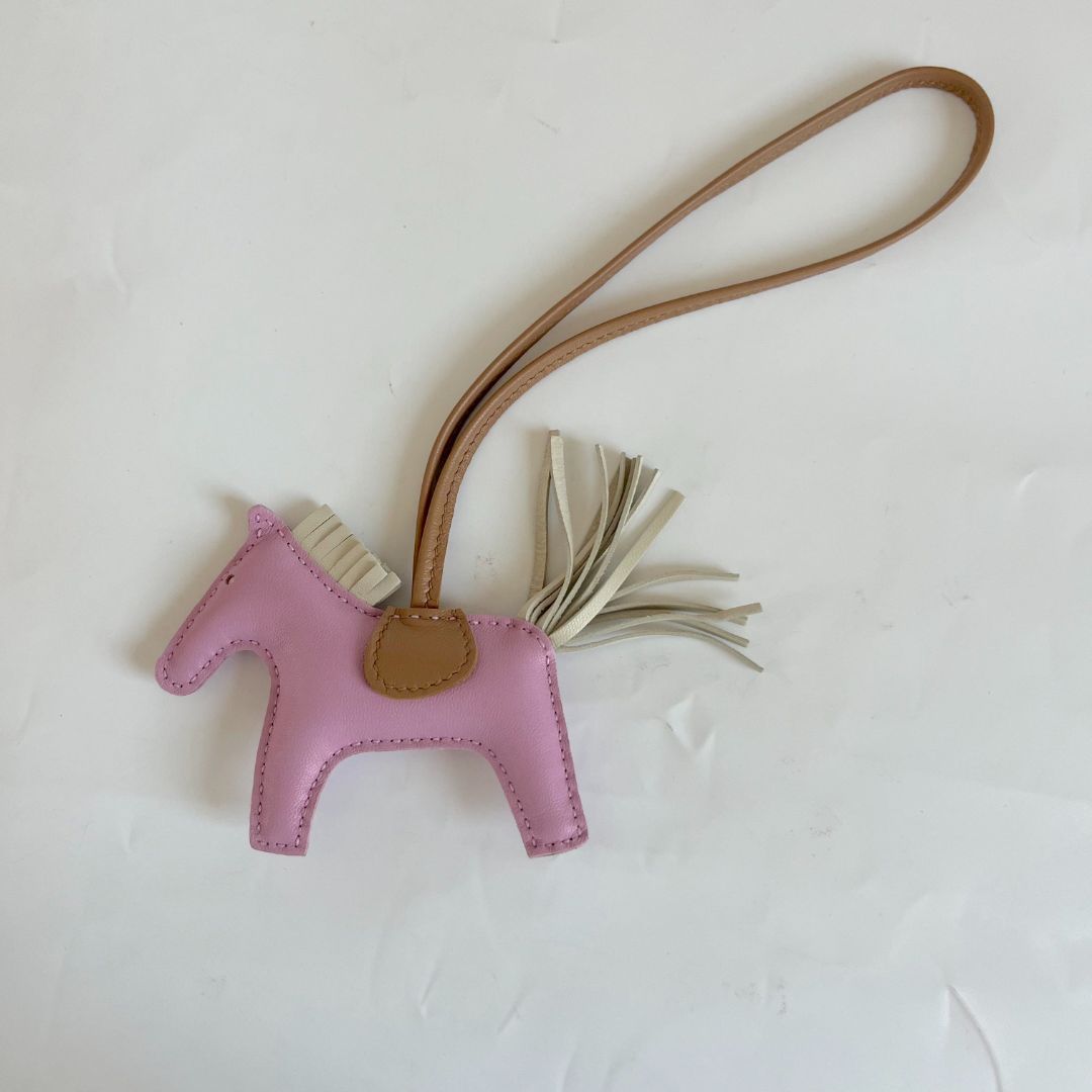 Hermès Rodeo Bag Charm in Milo Lambskin