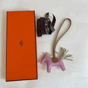 Hermès Rodeo Bag Charm in Milo Lambskin