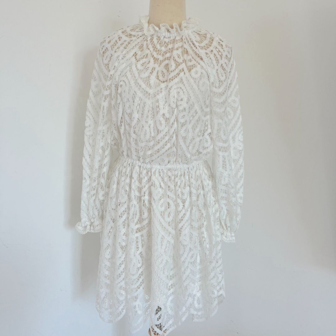 sachin and babi light blue dress Zimmermann Rosa Embroidered Mini Dress main image 1