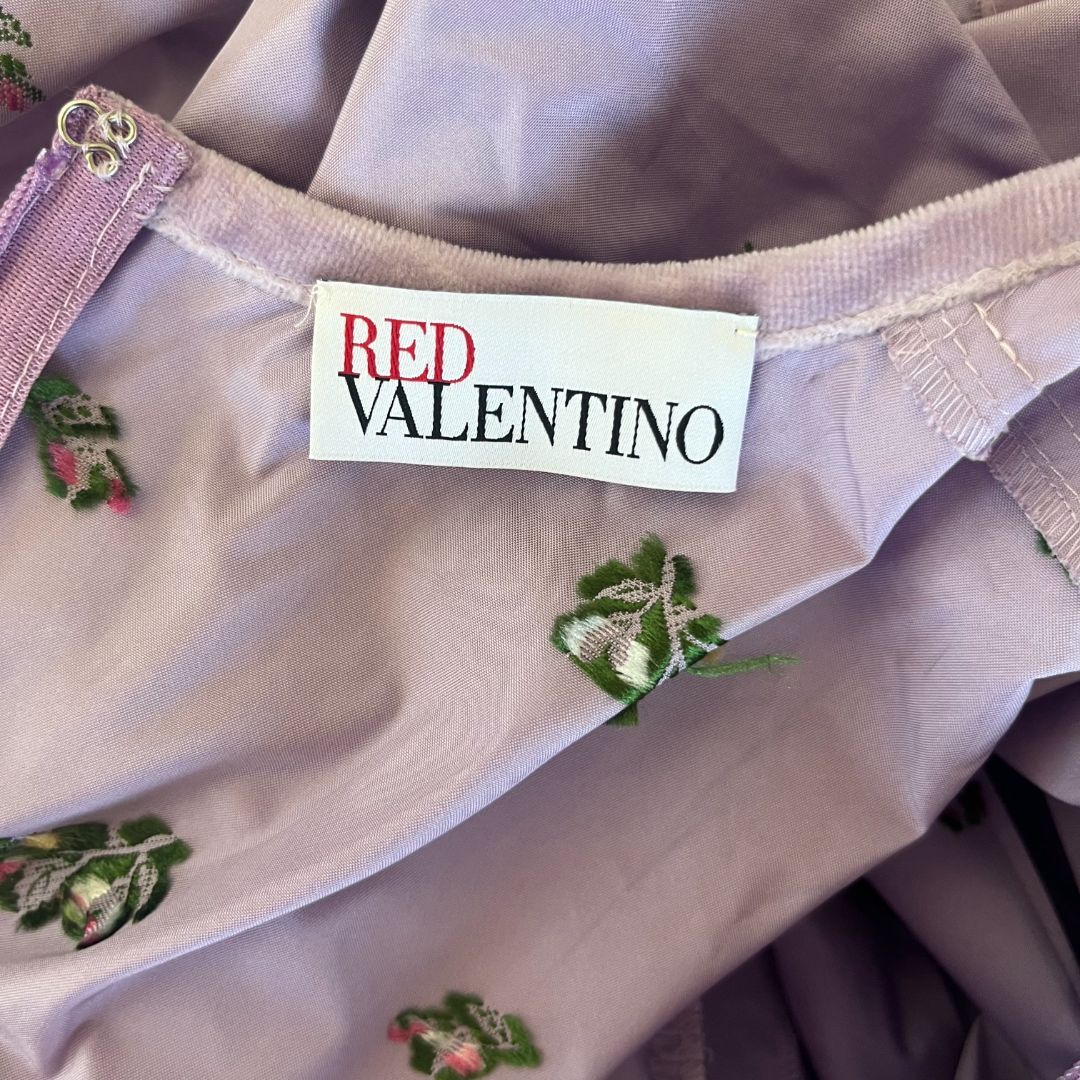 Red Valentino Purple Floral Print Dress - BOPF | Business of Preloved Fashion Red Valentino Purple Floral Print Dress - BOPF | Business of Preloved Fashion