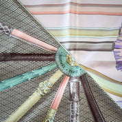 Hermès  pink / multicolor silk square scarf