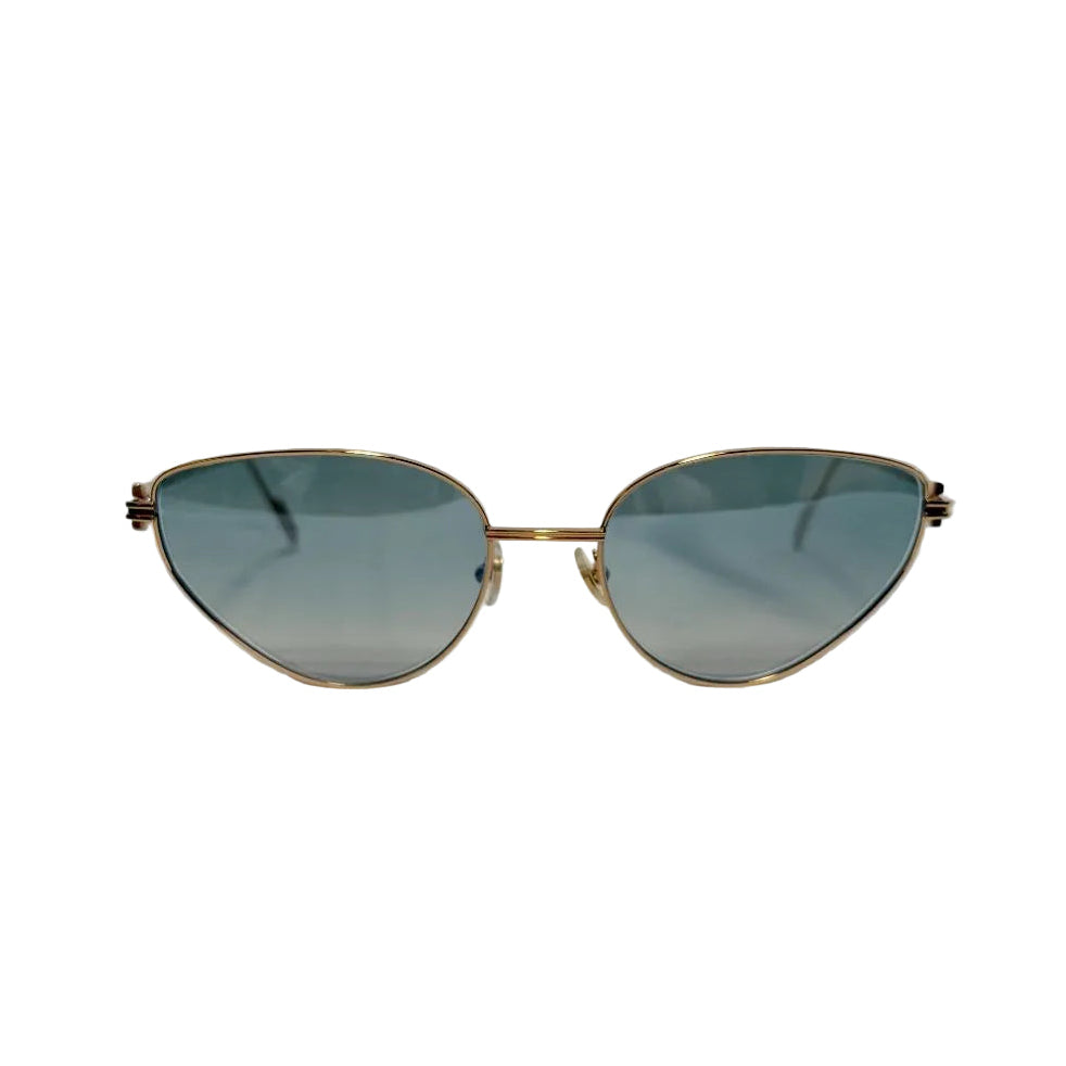 Cartier CT0155S Gold Cat Eye Sunglasses