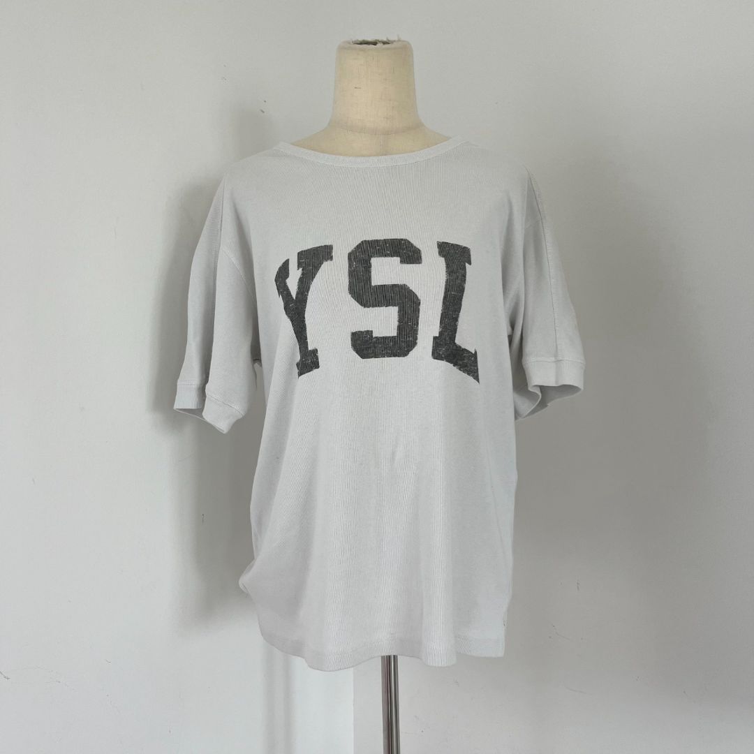 Saint Laurent White Shirt with YSL Logo