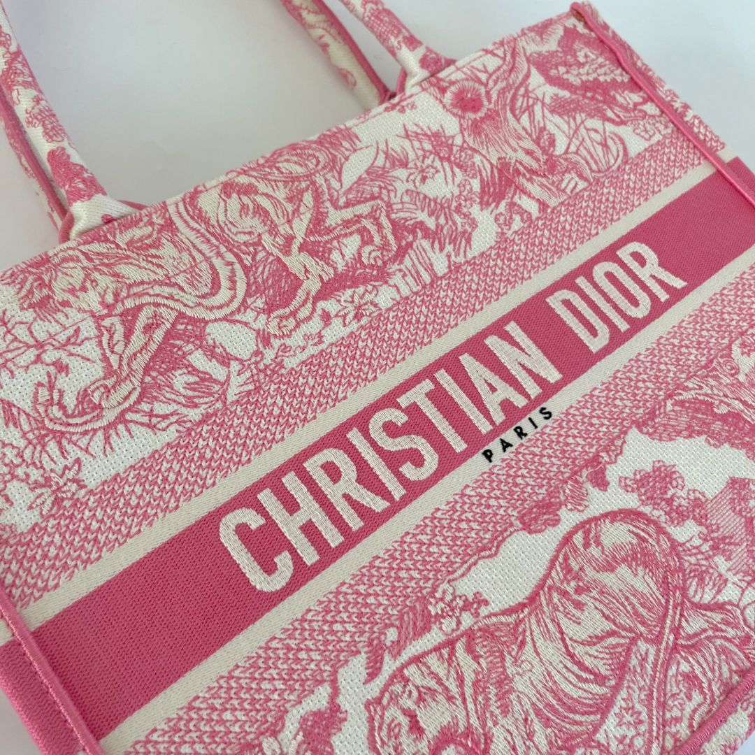 Dior Pink Small Oblique Book Tote bag