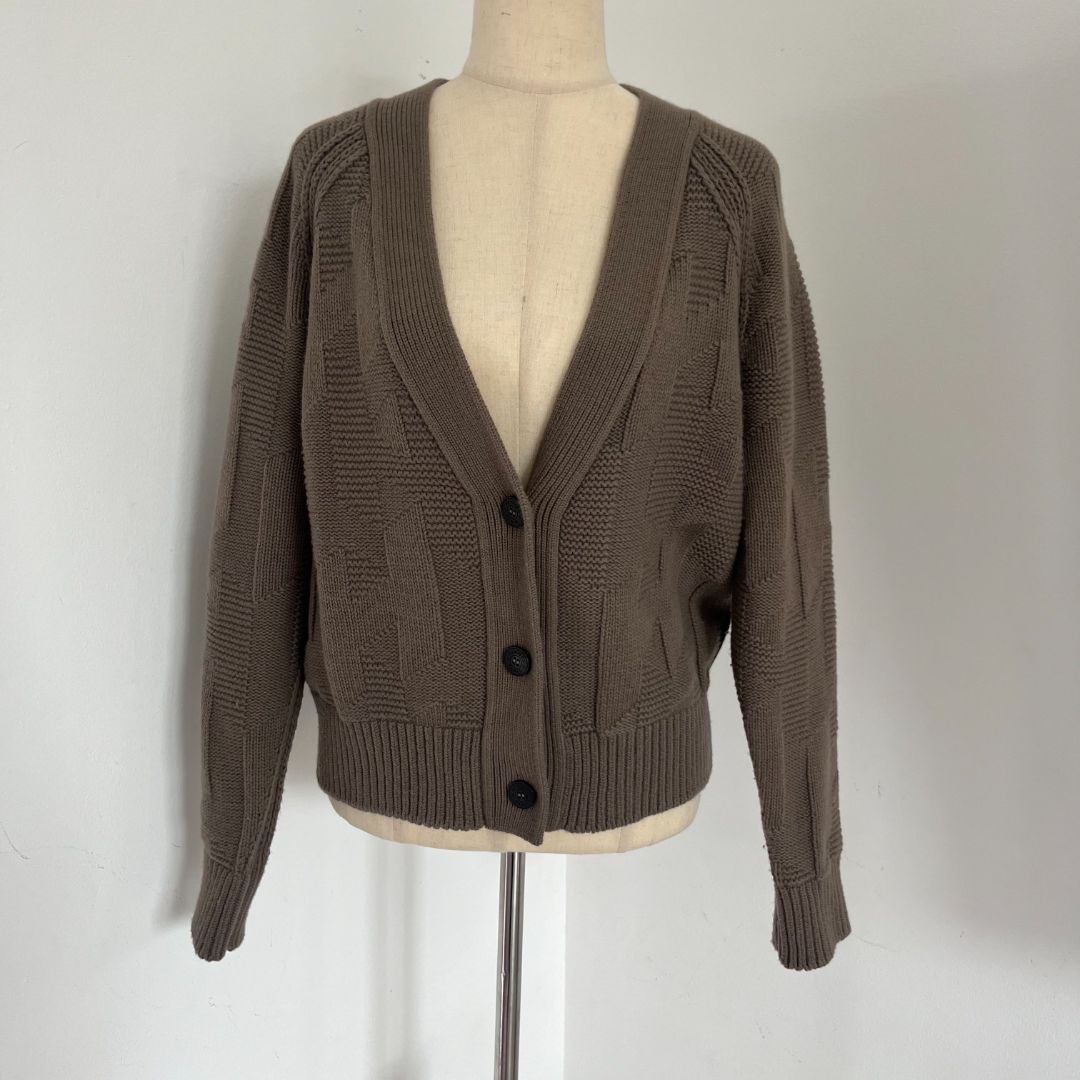 Hermès H long sleeve wool cardigan