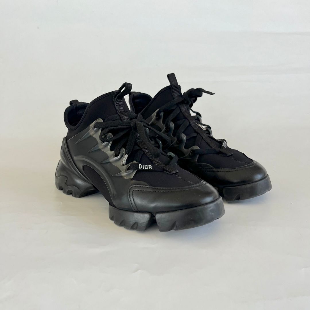 Dior D-Connect Black Technical Fabric Sneakers, 37 BOPF
