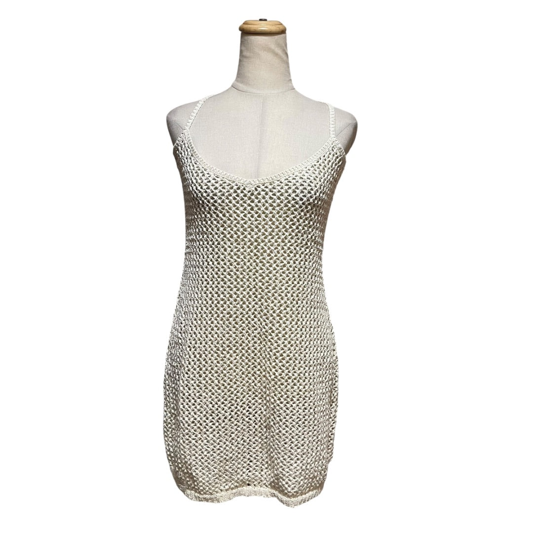 Monday Swimwear Crochet Ivory Petite Dress