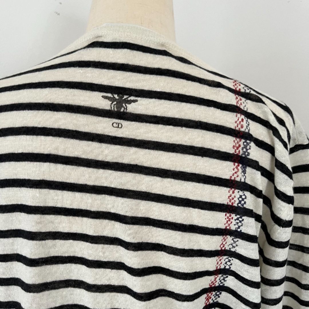 Dior Striped Printed Knit Top