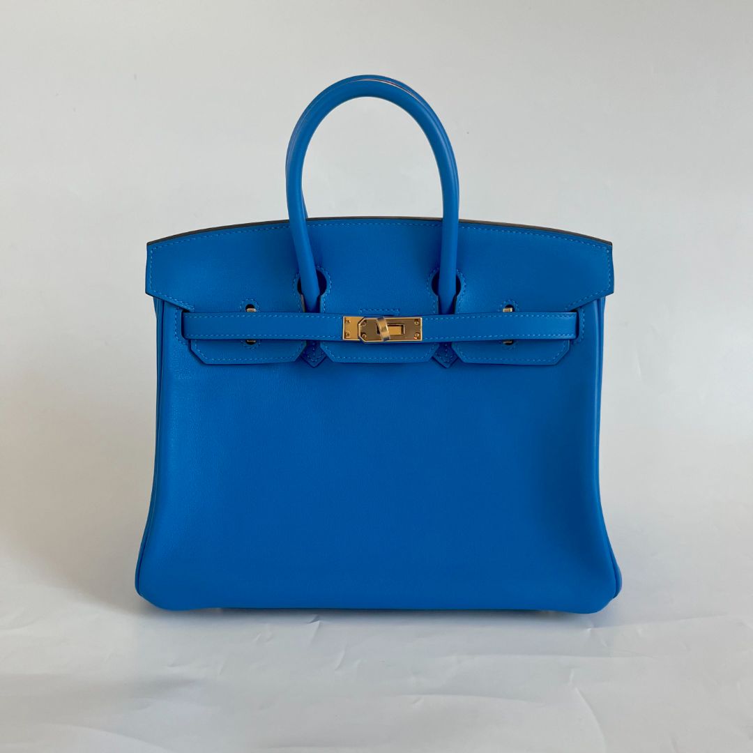 Hermès Bleu Royal 25 Birkin Swift Leather Bag