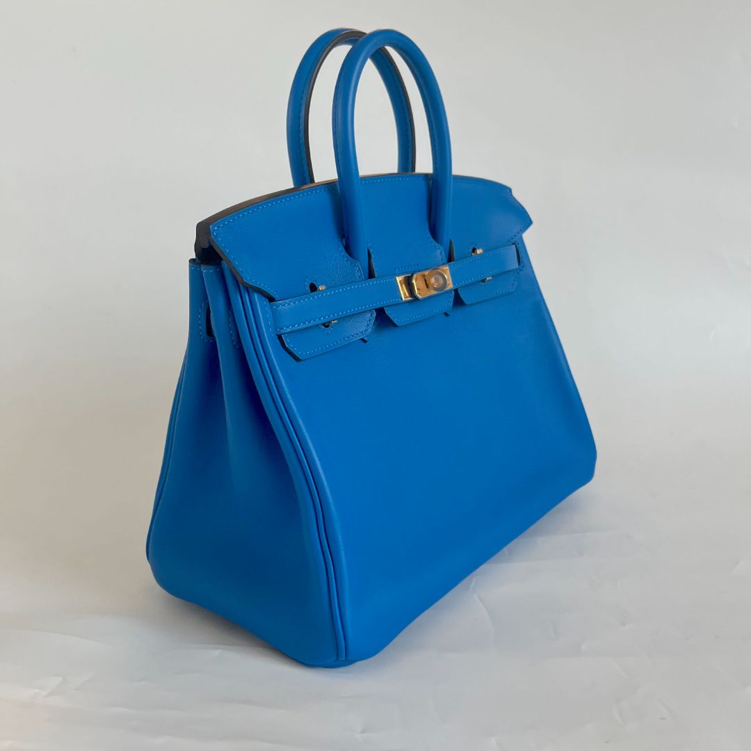 Hermes Birkin Dark Blue For Women Gold-Toned Hardware 11in/30cm in 2023