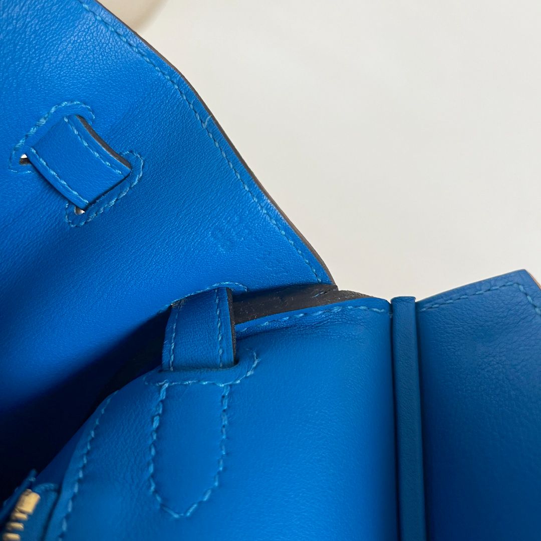 Hermès Bleu Royal 25 Birkin Swift Leather Bag