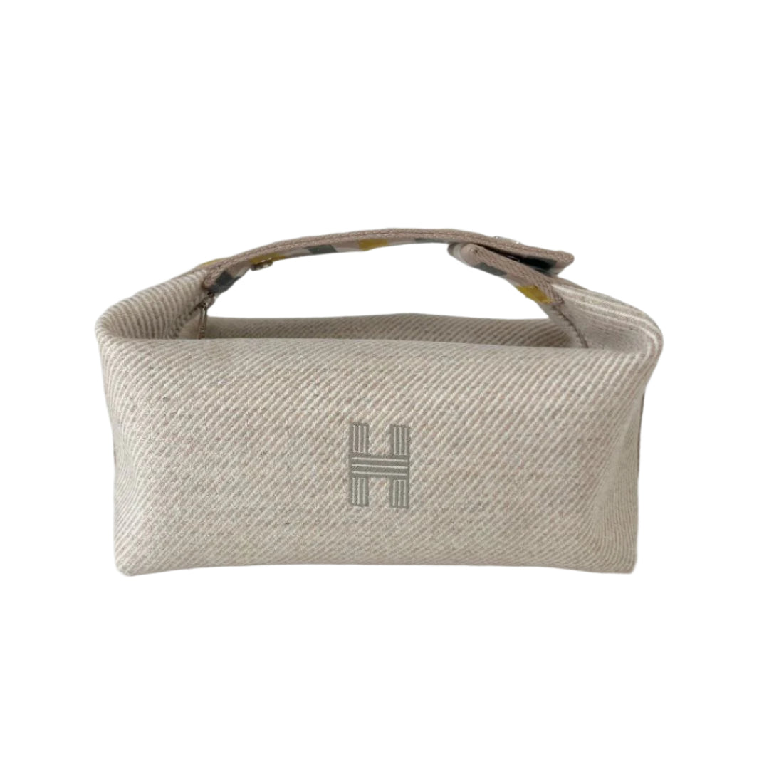 Hermès Sage Canvas Bride-A-Brac PM Case Bag