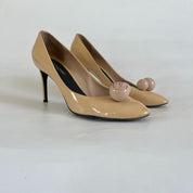 Louis Vuitton Nude Betty Patent Leather Pumps, 38.5
