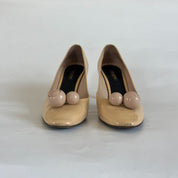 Louis Vuitton Nude Betty Patent Leather Pumps, 38.5