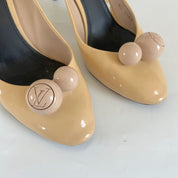 Louis Vuitton Nude Betty Patent Leather Pumps, 38.5