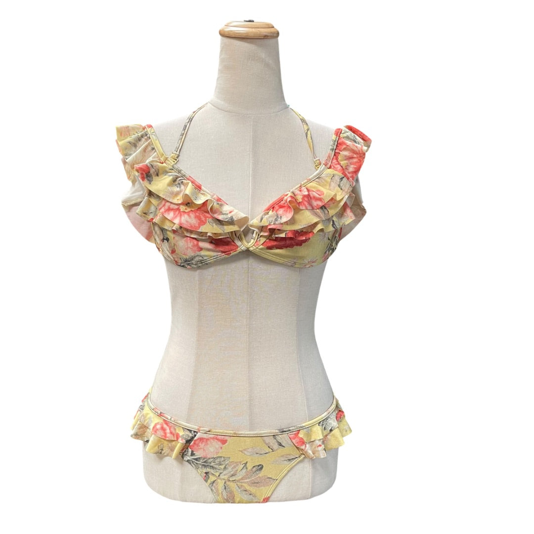 Zimmermann Multicolor Floral Print Bikini Set