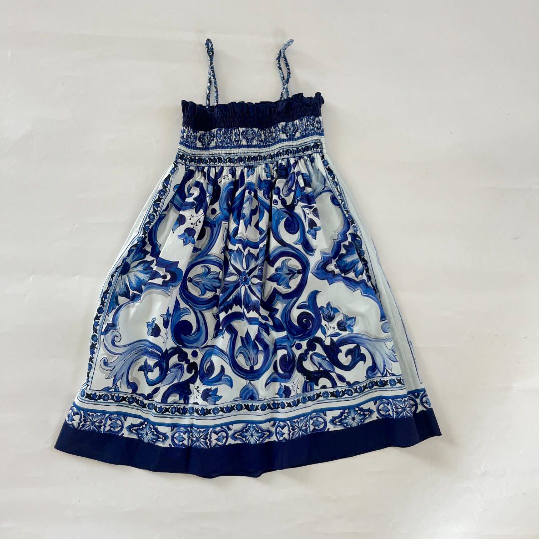 Dolce & Gabbana Majolica-print poplin mini dress, girls 7-8 years - BOPF | Business of Preloved Fashion Dolce & Gabbana Majolica-print poplin mini dress, girls 7-8 years - BOPF | Business of Preloved Fashion
