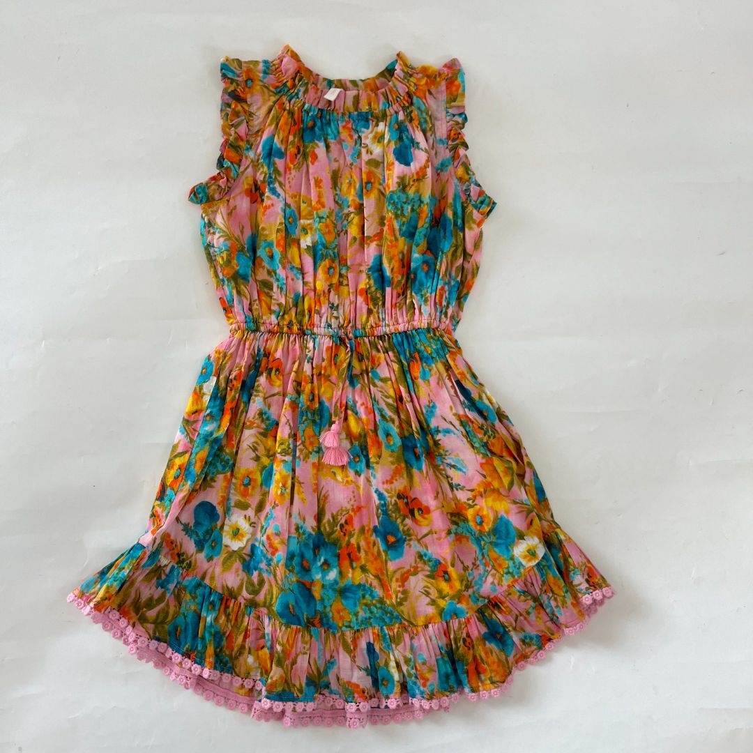 Zimmermann floral printed dress for girls, 6 years