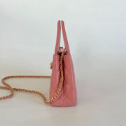 Chanel Pink Leather Kelly Shopping Bag