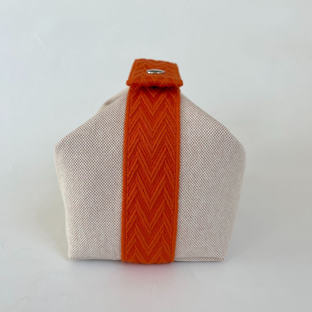 Hermes Bride-à-Brac Pencil Case Orange Trousse de Toilette Small Model