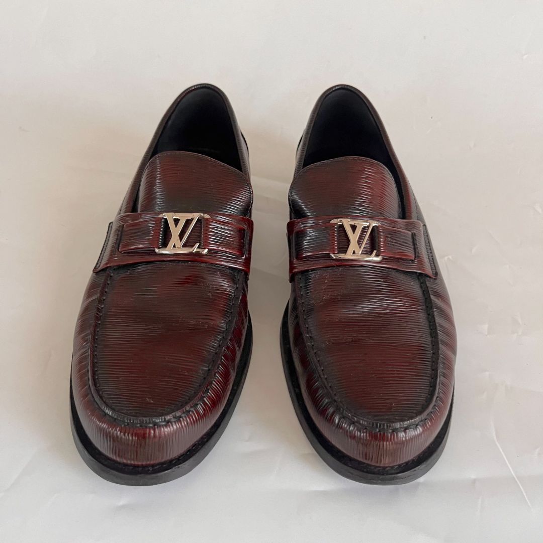 Louis Vuitton Burgundy Mens Loafer, 8.5 - BOPF | Business of Preloved Fashion Louis Vuitton Burgundy Mens Loafer, 8.5 - BOPF | Business of Preloved Fashion