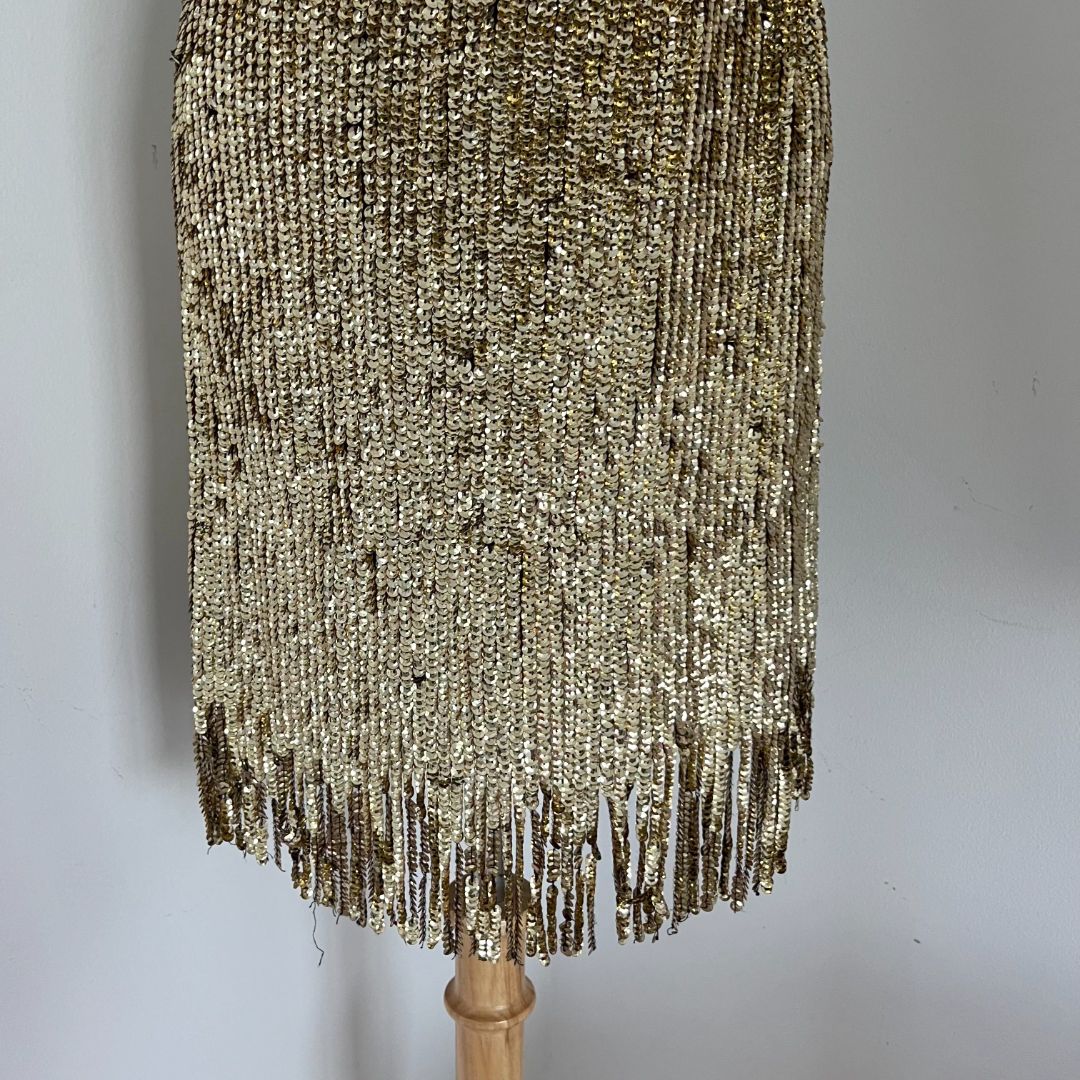 Pinko Black and Gold Sequin Dress - BOPF | Business of Preloved Fashion Pinko Black and Gold Sequin Dress - BOPF | Business of Preloved Fashion