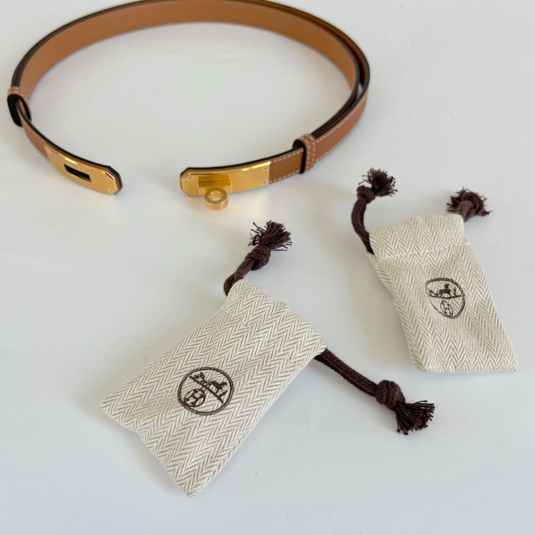 Hermes Kelly Belt Epsom calfskin with gold-plated hardware BOPF