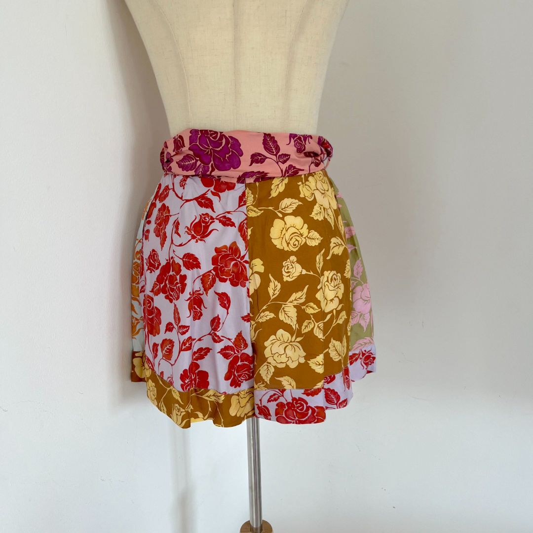 Zimmermann The Lovestruck Floral-print Silk-twill shorts