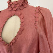 Zimmermann Concert Disc Silk-Linen Mini Dress