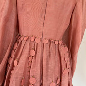 Zimmermann Concert Disc Silk-Linen Mini Dress