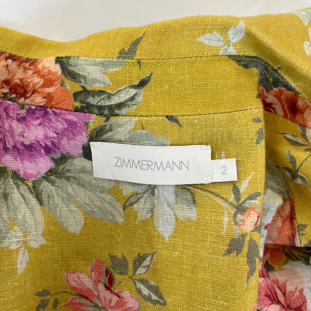 Zimmermann Belted floral-print linen mini shirt dress - BOPF | Business of Preloved Fashion Zimmermann Belted floral-print linen mini shirt dress - BOPF | Business of Preloved Fashion