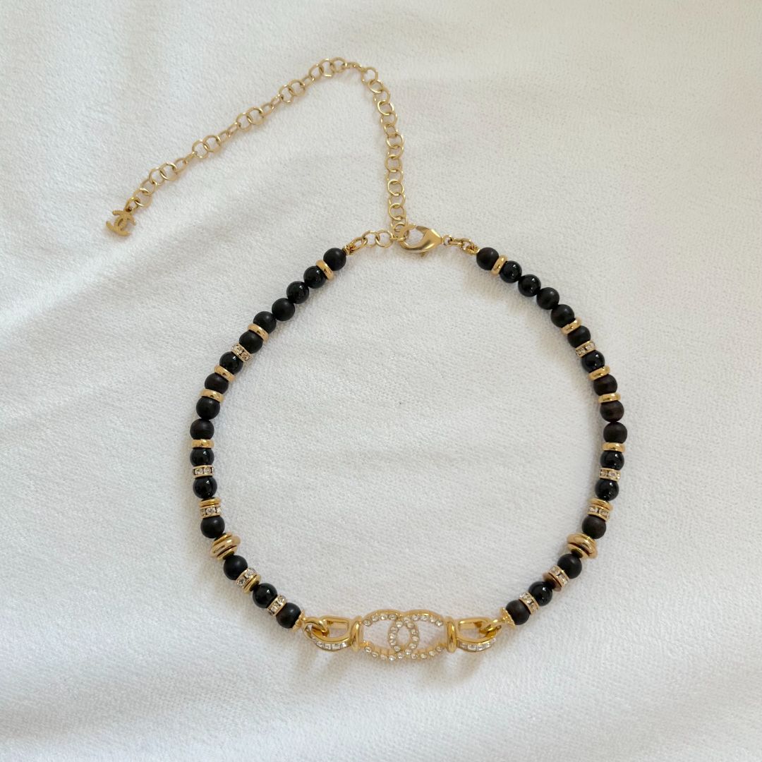 Chanel Beaded Choker Necklace
