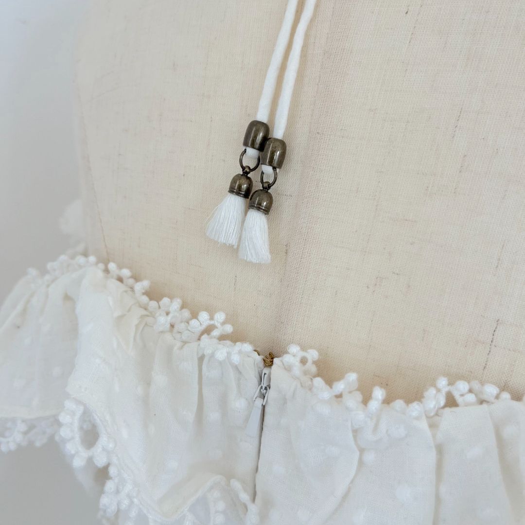 Zimmermann white off-shoulder mini embroidered dress - BOPF | Business of Preloved Fashion Zimmermann white off-shoulder mini embroidered dress - BOPF | Business of Preloved Fashion