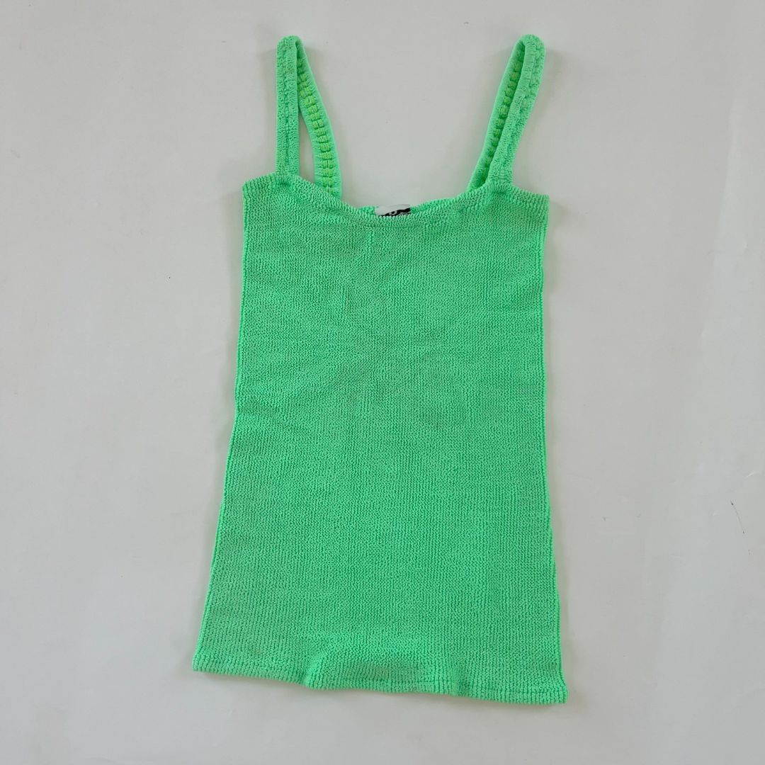 Hunza G lime green stretchy mini dress - BOPF | Business of Preloved Fashion Hunza G lime green stretchy mini dress - BOPF | Business of Preloved Fashion