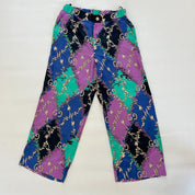 Gucci GG Rhombus Ramage silk GG logo cropped trousers (trousers only)