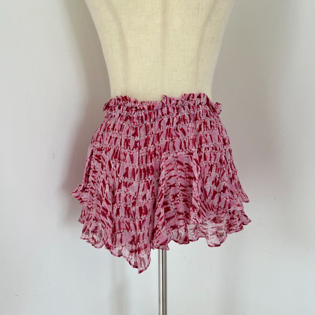 Isabel Marant printed sleeveless ruffle top  and shorts