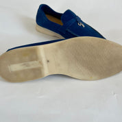 Loro Piana Summer Charms Walk Suede Loafers, 42