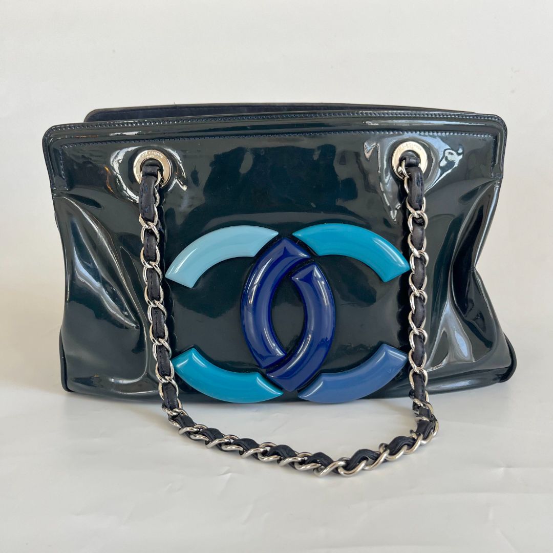 Chanel Navy Blue CC Lipstick Tote Bag - BOPF