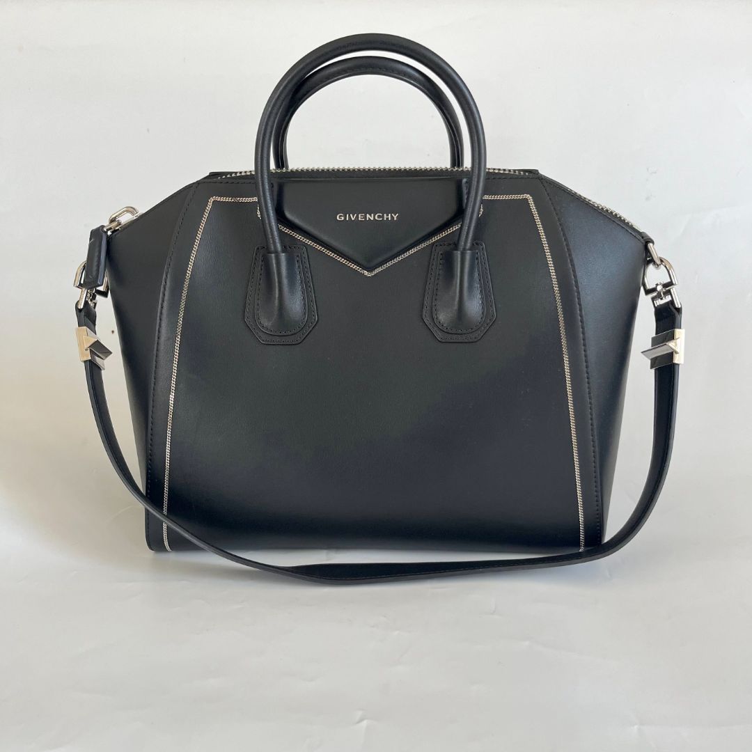 Givenchy Black Leather Large Antigona Satchel